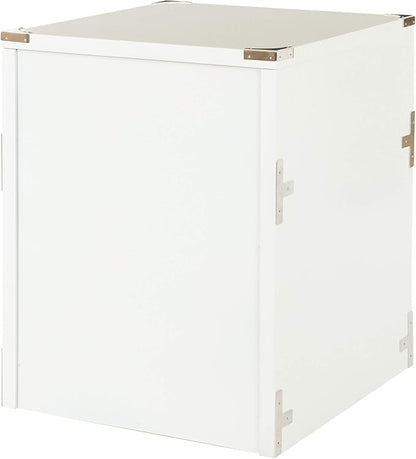 OSP Home Furnishings Wellington 2-Drawer File Cabinet, White - LeafyLoom