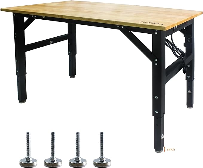 NicBex Laik-DW-00032-DX Desks, 48.03" W x 24.01" D x 41.33" H, Oak+Black - LeafyLoom