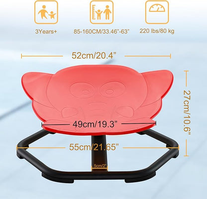 Spinning Chair for Autistic Kids Sit and Spin Chair for Kids Swivel Sensory Chair Elephant Spinning Seat Autism Sensory Chair Items for Sensory Room Training Balance Body Coordination - LeafyLoom