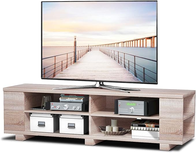 Wood TV Stand, Large - LeafyLoom