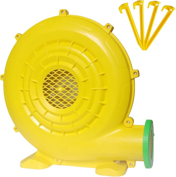 Inflatable Bounce House Blower, Air Blower for Inflatable Castle and Jump Slides, Portable and Powerful Fan Pump Commercial Inflatable Blower, Blower for Bounce House - LeafyLoom