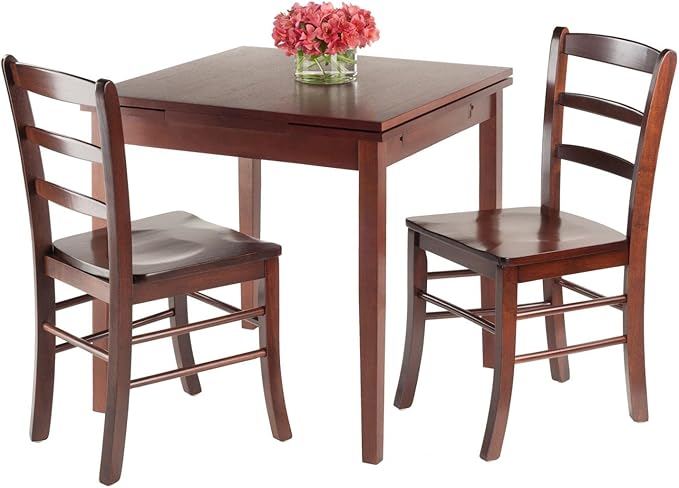 Winsome Pulman Dining, 48.03" W x 29.92" D x 29.29" H, Walnut - LeafyLoom