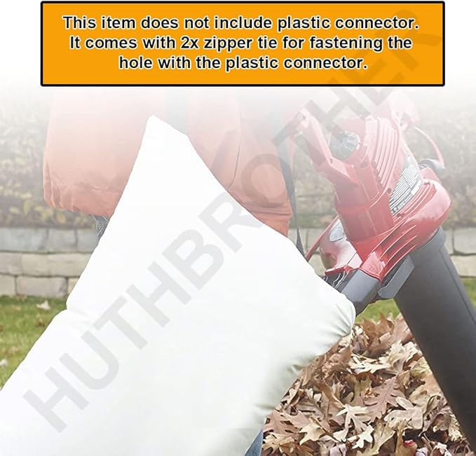 Universal Leaf Vacuum Blower Bag Bottom Debris Dump Bag - for Vacuum Leaf Blowers and Ultra Blower Rake, Compatible with Craftsman Black+Decker Husqvarna Toro leaf blower bag Replacement - LeafyLoom