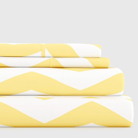 Linen Market 3 Piece Twin Bedding Sheet Set (Yellow Arrow) - Sleep Better Than Ever with These Ultra-Soft & Cooling Bed Sheets for Your Twin Size Bed - Deep Pocket Fits 16" Mattress - LeafyLoom