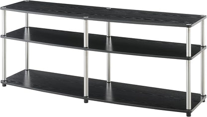 Convenience Concepts Designs2Go 3 Tier 60" TV Stand, Black - LeafyLoom