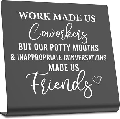 Work Bestie Gifts for Women Colleagues Coworkers Gift Office Desk Decor New Job Good Luck Goodbye Gifts For Coworkers Boss Women Friends Farewell Going Away Goodbye Gifts for Coworker dksg16 - LeafyLoom