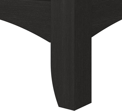 Bush Furniture Salinas Accent Storage Cabinet with Doors in Vintage Black - LeafyLoom