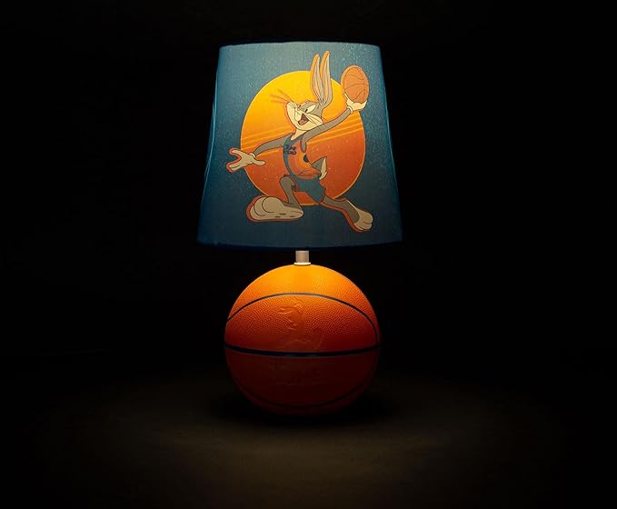 Space Jam 2: A New Legacy Tune Squad Basketball 3D Desk Lamp, Bugs Bunny Mood Light | Home Decor Accessories And Room Essentials | Official Looney Tunes Collectible | 14 Inches Tall - LeafyLoom