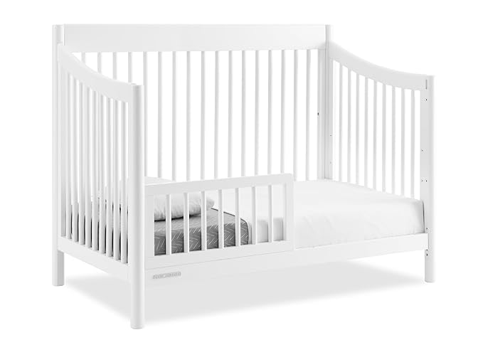 Delta Children Brooks 6-in-1 Convertible Crib - Greenguard Gold Certified, Bianca White - LeafyLoom