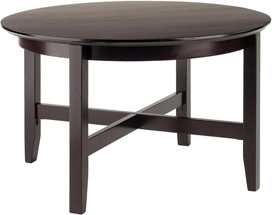 Winsome Wood Toby Occasional Table, Espresso, 30 x 30 x 18.11 - LeafyLoom