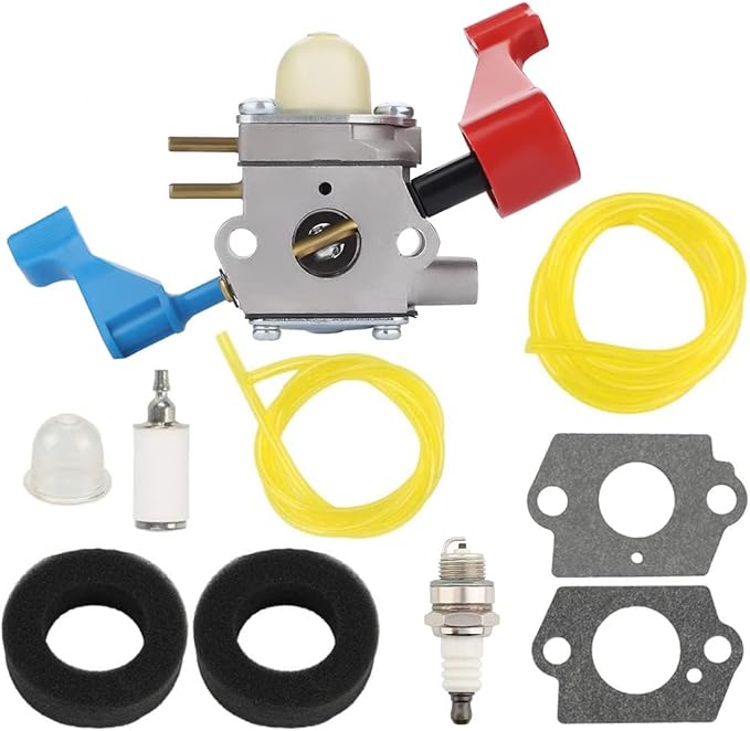 C1U-W12A Carburetor for Poulan FL1500 FL1500LE Leaf Blower C1U-W12B Gas Leaf Blower Carb Craftsman 952711486 530071629 with Filter Repower Kit Spark Plug - LeafyLoom