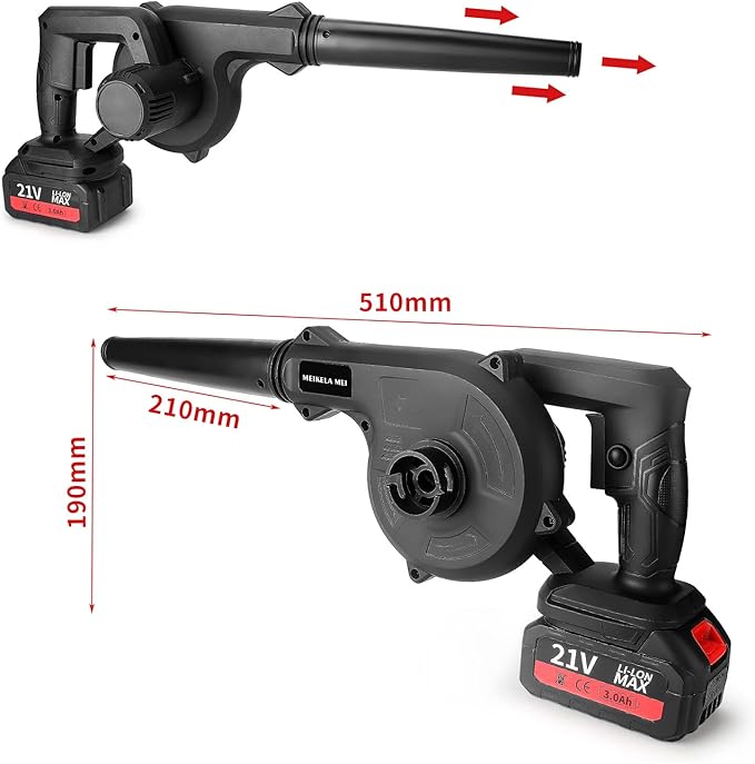 Leaf Blower Cordless with Battery and Charger ，Leaf Blower Electric Lightweight for Lawn Care, Leaves, Garden, Patio - LeafyLoom