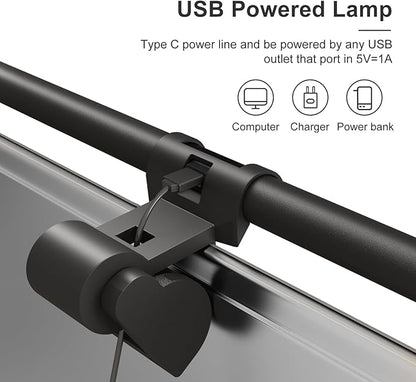 Induction Monitor Light with Sensor, Monitor Light Desk Lamp with Touch and Sensor Control, No Screen Glare Dimmable Monitor Lamp Computer Light Bar for Screen/Home/Office - LeafyLoom