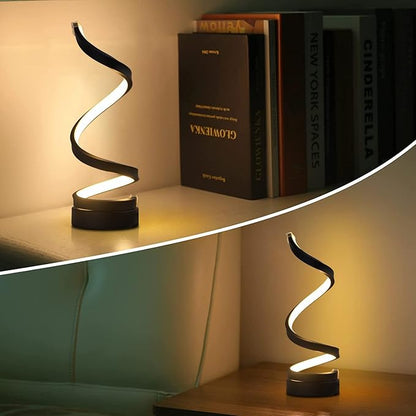 modern table lamps,unique lamps,Bedside Lamp for nightstand,LED Dimmable minimalist table lamp for Bedroom Living Room Office desk lamp bookshelf lamp,12W Warm White - LeafyLoom