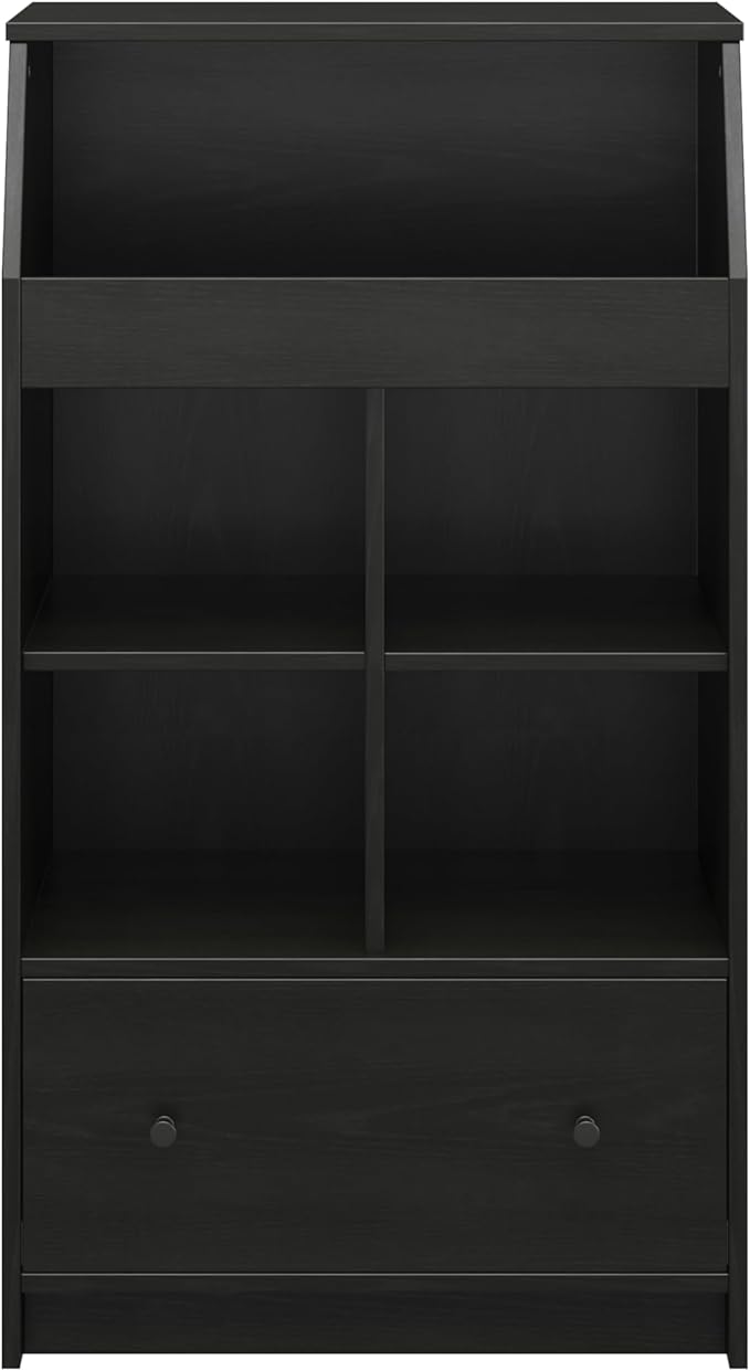 Ameriwood Home The Loft 2 Door Storage Tower, Large, Black Oak - LeafyLoom