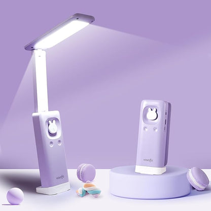 VAVOFO Battery Operated Lamp Rechargeable Lamp Foldable & Portable Light,15 light dimming modes Cordless Lamp,cute desk lamp,6000mAh Battery Lights,LED Battery Lights,Modern office desk lamp - LeafyLoom