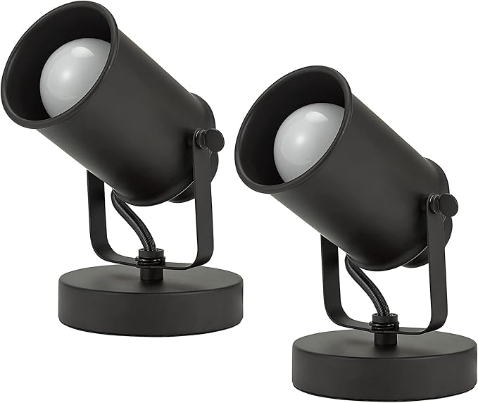 Catalina Lighting Modern Multipurpose Spotlight Desk or Wall Mount Accent Lamp, 6", Dark Bronze, 2 Count (Pack of 1) - LeafyLoom