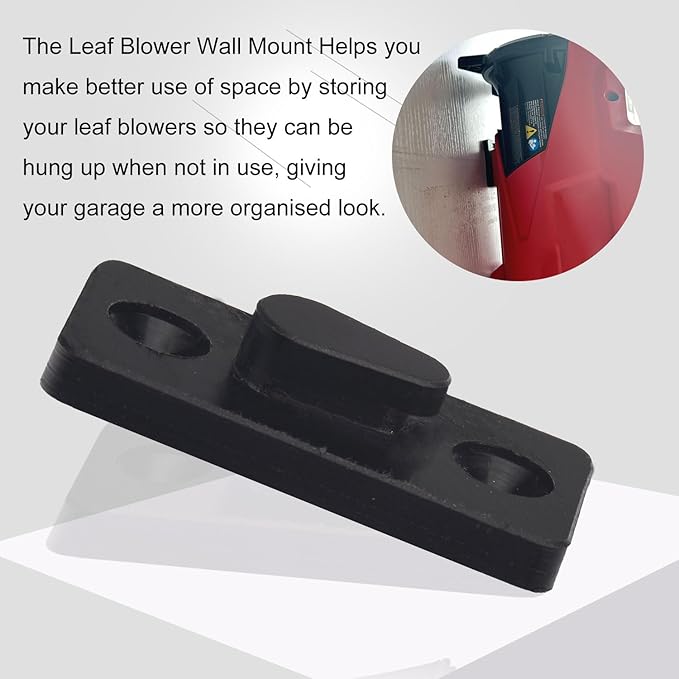 Leaf Blower Wall Mount Compatible with Milwaukee Leaf Blower M18 2724-20 2724-21, Plastic Wall Holder use for Hanging Leaf Blower - Mounting Bracket - LeafyLoom