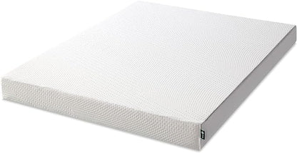 ZINUS Cooling Essential Foam Bed Mattress Conventional, Queen, White - LeafyLoom