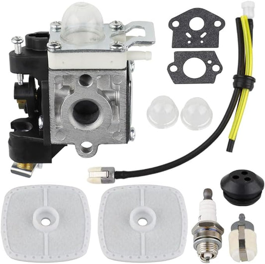 PB250 Carburetor Air Filter kit for Echo ES-250 Leaf Blower RB-K106 PB-250 Blower PB-250LN 165 Mph and 391 Cfm A021003661 Carburetor w Fuel Line - LeafyLoom