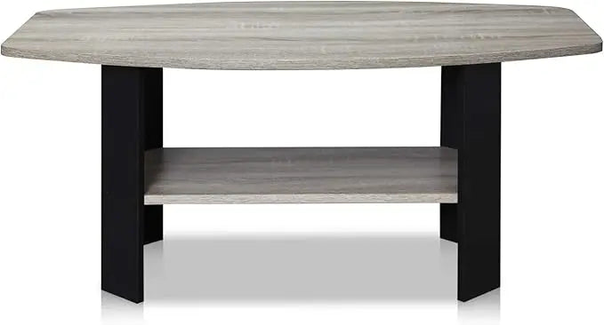 Furinno Simple Design Coffee Table, Dark Brown - LeafyLoom