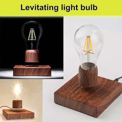 Magnetic Levitating Floating Wireless LED Light Bulb Desk Lamp for Unique Gifts, Room Night Light, Home Office Decor Tech Toys - LeafyLoom