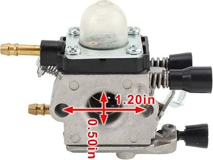 BG55 Carburetor for BG45 BG65 BG85 BG55 Blower for C1Q-S68,C1Q-S68G,C1Q-S68D, C1Q-S68E, C1Q-S64 Carburetor Carb with Air Filter Fuel Filter Spark Plug Muffler Stub Spark Arrestor - LeafyLoom