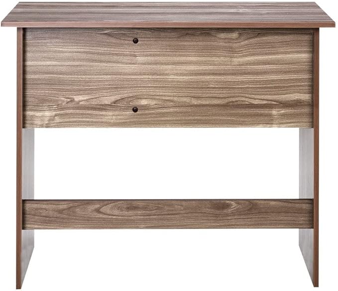 OneSpace Adina 2 Drawers Writing Desk, Walnut - LeafyLoom