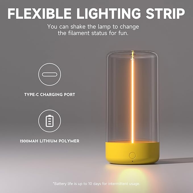 Mini Minimalist Table Lamp Cordless LED Desk Lamp Rechargeable Modern Night Lights Portable Nightstand Lamps Unique Ambient Light Mood Lighting for Bedroom, Beside, Nursery - LeafyLoom