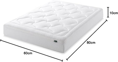 ZINUS 10 Inch Cloud Memory Foam Mattress, Queen, Fiberglass Free, Pressure Relieving, Mattress in A Box, CertiPUR-US Certified, White - LeafyLoom