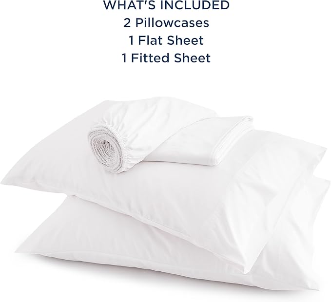 Bedsure Full Size Sheets, Cooling Sheets Full, Rayon Derived from Bamboo, Deep Pocket Up to 16", Breathable & Soft Bed Sheets, Hotel Luxury Silky Bedding Sheets & Pillowcases, White - LeafyLoom