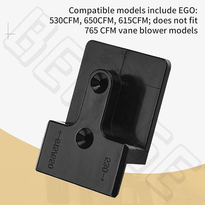 Blower Wall Mount/Mounting Bracket for EGO Vane Blowers, Fits Models 530CFM 615/650CFM, Two Mounting Methods, W/Screws, Does Not Fit 765 CFM Vane Blower Models - LeafyLoom