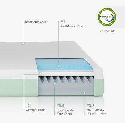 Novilla Mattress Cal King Size,12 Inch Gel Memory Foam Mattress in a Box for Cool Night & Motion Isolation,Medium Firm Feel Bed Mattress,Bliss - LeafyLoom