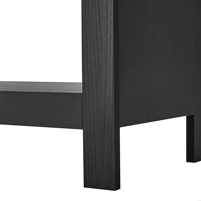 Panana TV Stand, Moden 4 Cubby TV Stand for 60 inch TV, Farmhouse Television Stands Entertainment Center Media Stand with Storage TV Table Stand for Living Room - LeafyLoom