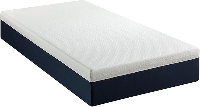 ZINUS 12 Inch Cooling Comfort Hybrid Mattress [New Version], Twin, Fiberglass free, Medium Firm Feel, Motion Isolation, Certified Safe Foams & Fabric, Mattress in A Box - LeafyLoom