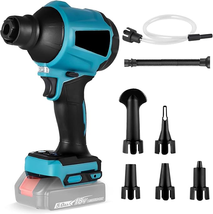 Cordless Dust Blower for Makita 18V Battery, 50000RPM Brushless Motor High Volume Compressed Air Duster for Computer Keyboard, Garage, Sawmill Room, Camping BBQ, Wood Workshop Cleaning(Tool Only) - LeafyLoom