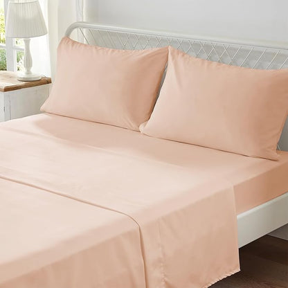 Anluoer Twin Comforter Set, Pink Tufted Bed in a Bag 5 Pieces with comforters and sheets, All Season Bedding Sets with 1 Comforter, 1 PillowShams, 1 Pillowcases, 1 Flat Sheet, 1 Fitted Sheet - LeafyLoom