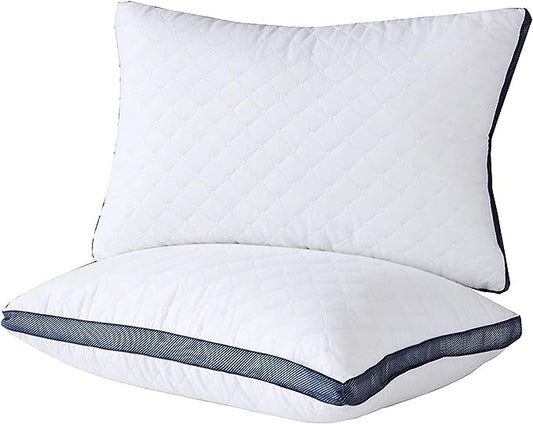 Pillows for Sleeping (2-Pack), Luxury Hotel Pillows Queen Size Set of 2,Bed Pillows for Side and Back Sleeper (Queen) - LeafyLoom