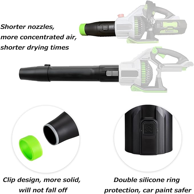 Car Drying Nozzle for EGO Blower - Perfect Attachment for EGO Leaf Blower Drying (1 Pack，for EGO Power+ 530/575/580/585/615/650/765 CFM Blower, no tool) - LeafyLoom