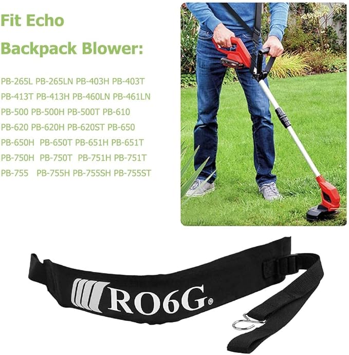 Backpack Blower Straps C061000110 for Echo Leaf Blower Shoulder Strap C061000111 PB-500 PB-265LN PB-403H PB-413H PB-460 PB-610 PB-620 PB-650 PB-755 Fits - 2 Pack - LeafyLoom