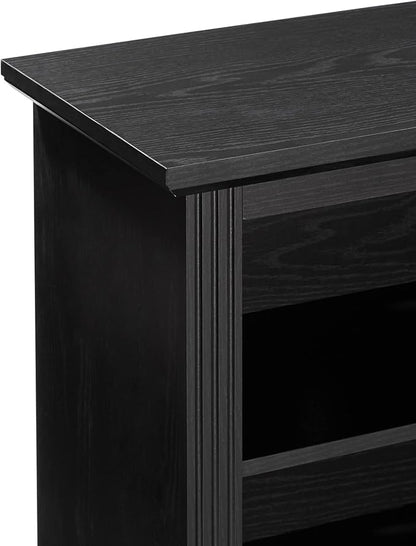 Rockpoint 70inch Modern TV Stand Storage Media Console Entertainment Center for TVs up to 80,Black - LeafyLoom