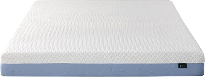 ZINUS 6 Inch Cooling Essential Memory Foam Mattress [New Version], Queen, Fiberglass Free, Medium Feel, Cooling Airflow Memory Foam, Certified Safe Foams & Fabric, Mattress in A Box - LeafyLoom