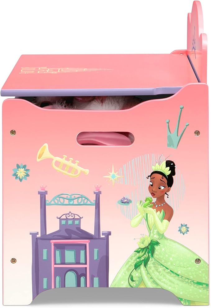 Delta Children Deluxe Toy Box, Disney Princess - LeafyLoom