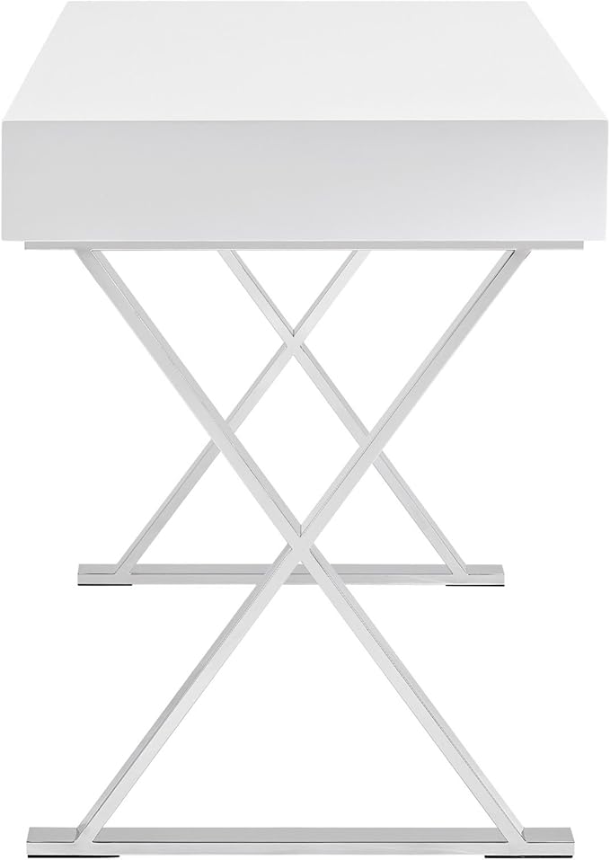 Modway Sector Office Desk in White - LeafyLoom