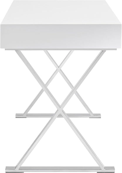 Modway Sector Office Desk in White - LeafyLoom