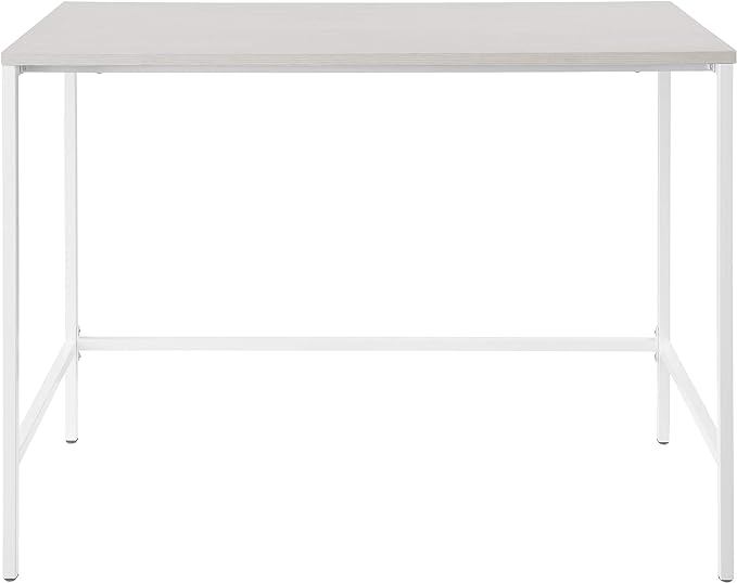 OSP Home Furnishings Contempo 42-Inch Desk, White - LeafyLoom