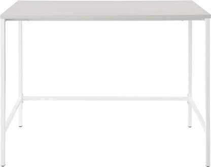 OSP Home Furnishings Contempo 42-Inch Desk, White - LeafyLoom