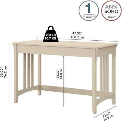 Bush Furniture Salinas Hutch, Desk Attachment with Shelf Storage for Home Office, 60W, Cape Cod Gray - LeafyLoom