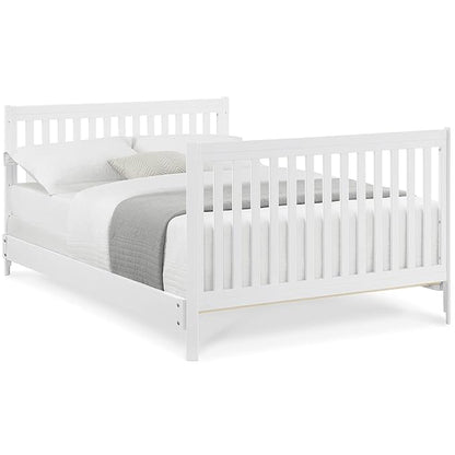 Delta Children Tribeca 4-in-1 Baby Convertible Crib, Bianca White - LeafyLoom