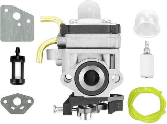 Carburetor Kits 308054129 Fits for Ryobi RY38BP 38cc Backpack Blower, with Gaskets Fuel Line Filter - LeafyLoom